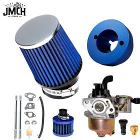 152-3 Jmchstore Blue Carburetor Air Filter Adapter Kit For Monster Moto Mm80 Baja Db30 Mini Bike