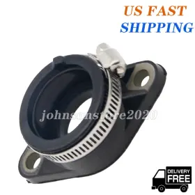 Johnsonstore2020 Gn125 Gs125 Intake Manifold Carburetor Carb Joint Boot For Suzuki With Clamp