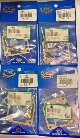 18-5111 K&l Supply 4 Pieces New Carb Repair Kits For Yamaha Xj650 Xj750