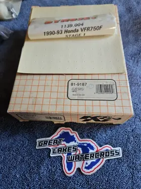81-9187 K & N 81-9313 Nos Sealed Honda Vfr 750f K&n Stage 1 Jet Kit New Never Opened 90-91
