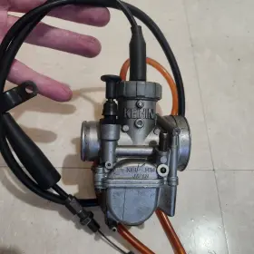 15003-1414 Kawasaki 1998 - 2000 Kx80 Kx100 Genuine Oem Comp Carburetor And Cable