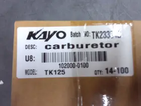 102000-0100 Kayo Td125 Epa Carbureter