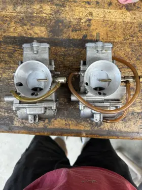 016-170 Keihin 2x 38mm Pwm38mm Genuine Carb Carburetor W Power Jet Yz250 Shifter Kart