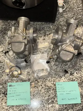 26aaagj Keihin Carburetor 35mm And 39mm Part Lot Cr250 Trx250r Lt250 Yamaha Banshee