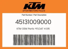 45131009000 Ktm Genuine Float 4 Gr. -