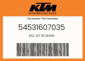 54531607035 Ktm Genuine Idle Jet 35 Keihin -