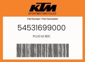 54531699000 Ktm Genuine Plug M 18x1 -