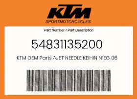54831135200 Ktm Genuine Jet Needle Keihin N1eg 06 -