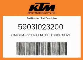 Ktm 59031023200 Genuine Jet Needle Keihin Obdvt -