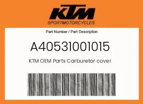 A40531001015 Ktm Genuine Carburetor Cover -