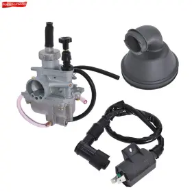 Pn1417280 Labwork-parts Carburetor With Rubber Intake Airbox Boot For 1987-2006 Suzuki Lt-80 Quadsport 80