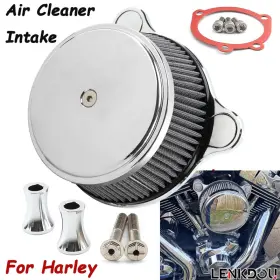 Lenkdou Mp09-dtus009-0032cgr Cnc Big Air Cleaner Intake Filter Kit For Harley Twin Cam Dyna Softail Touring