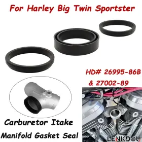 Mp10-005-0016bdtus Lenkdou Carburetor Itake Manifold Gasket Seal Kit For Harley Big Twin Sportster Black