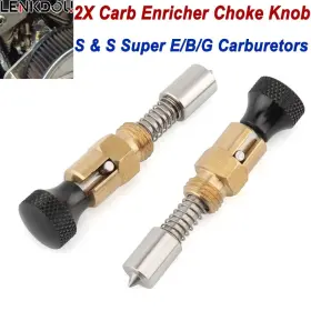 Mp10-005-0023bx2id Lenkdou 2pack Carb Enricher Choke Adjustment Knob For S&s Shorty Super E G B Harley