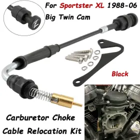 Mp10-005-0027b-adtus Lenkdou Carb Choke Cable Relocation For Harley Cv40 Sportster 883 1200 Xl883 Xl1200