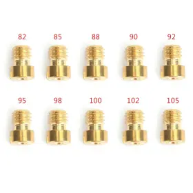 M566-a053 Madhornets 10set Round Head Main Jet 5mm 82-105 For Gy6 Motorcycle Scooter Carburetor Pz19