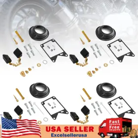 M566-a238-4pc Madhornets 4x Carburetor Rebuild Repair Kit Fit For Yamaha Virago 750 Xv750 1981-1983 Ue