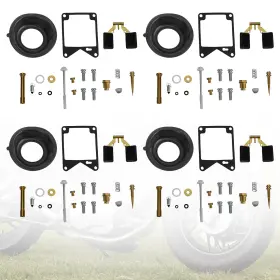 M566-a244-4pc Madhornets 4x Carburetor Rebuild Repair Kit Fits For Yamaha Virago 750 Xv750 1981-1983 Ue