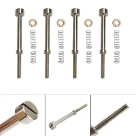 M566-a251-4pc Madhornets 4x Carburetor Rebuild Kit Idle Screw Spark Plug For 90-06 Big Twin 27006-88 Us