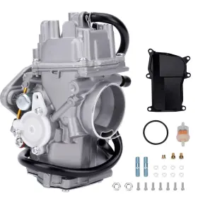 S1knt3 Maxpeedingrods New Carburetor Carb For Yamaha Warrior 350 Yfm350 Yfm With Cover 1987-2004