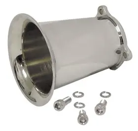 84104 Mid Usa 4 Inch Chrome Velocity Stack Air Cleaner For Harley Keihin Cv Carburetor