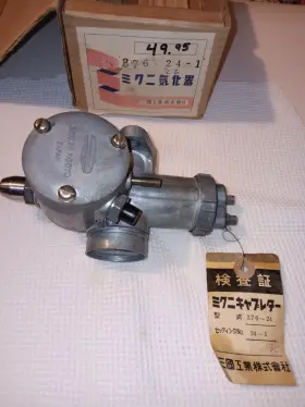 376-24-1 Mikuni Nos 376 Amal Carb Copy Made In Japan By Vintage New Orig. Box Bsa