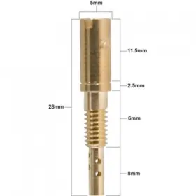 N224.103 Mikuni 840655094319 Pro X Series Pilot Jet 25 49.025 For Motorcycle