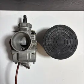 Vm32-vm33 Mikuni 32mm Twin Carburetors Round Slide With Ack Adaptors Norton Commando 750