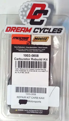 1003-0858 Moose Racing 26-1411 Nos Repair Kit Carb Kawasaki Klx140 08-20 Klx140g 17-20 New Kx