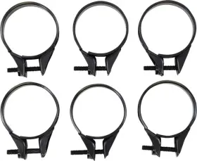 4676933 Moose Racing Carburetor Clamps 35-38mm Black 6-pack