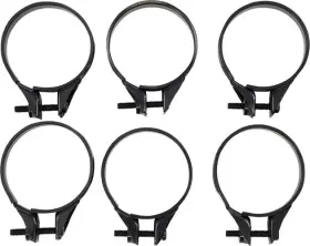 4676934 Moose Racing Carburetor Clamps 41-44mm Black 6-pack