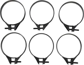 4676936 Moose Racing Carburetor Clamps 55-58mm Black 6-pack