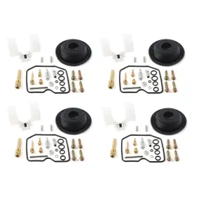 Moto Hij 550755344152 Carburetor Repair Kit Diaphragm Float For Kawasaki Zx600 A 1985-1987