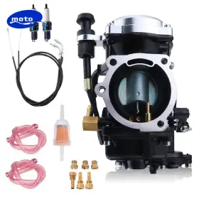 27505-96 Moto Part Tech Harley Carburetor And Cable For Davidson Sportster Xl883 Xlh1200 Cv40