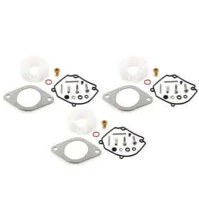 6h1-w0093-01-00 Motorshop168 550732389336 3 X Carburetor Repair Kit For Yamaha Outboard 2t 75 80 90hp