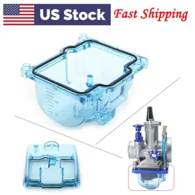 Motorshop168 550732721983 Transparent Blue Carburetor Bottom Float Bowl For Pwk Big Bore Carb 36 - 40mm Us
