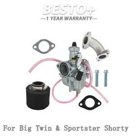 27490-04 Munirater Btp2436p Carburetor Fit For Glide Sportster 40mm Cv 40 Xl883