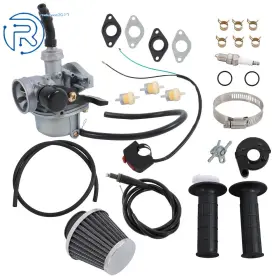 758625 Netuera Carburetor Air Filter Throttle Handle Grips Cable For 50cc 70cc 90cc 110cc Pz19