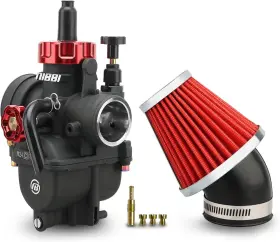 Nbpe24flyj Nibbi Kl-48-wt-black Pe24mm Flange Racing Carburetor Kit Fits 125cc 150cc Dirt Bike Atv Go Kart