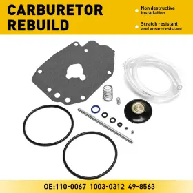 49-8563 Oxilam 1100067 Black Accelerator Pump Rebuild Kit For Super E&g Carburetor High Fitment