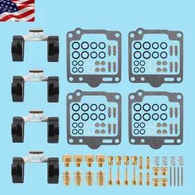 Partsebuy 710414644843 4set Carburetor Rebuild Gasket Needle Floats Seal O-ring For Suzuki Gs550