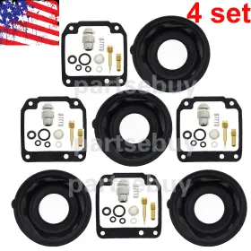 M-xj550 Partsebuy 4set For Yamaha Xj550 1981-1983 Xj 550 Maxim Carburetor Repair Kit Air Screw