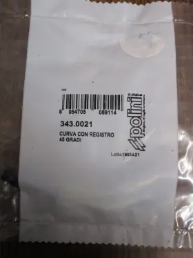 343.0021 Polini Throttle Cable Adjuster 45 Degree New Sealed