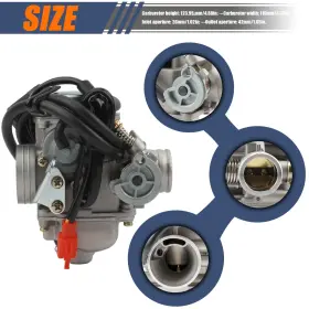 1005006931847839 Powermotor Motorcycles Pd24j Carburetor Choke 24mm For Honda Gy6 125cc 150cc Scooter Atv