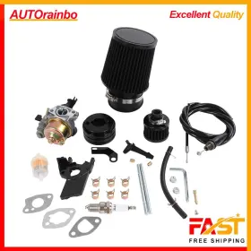 D406-cbrktbk Rainbowauto Carburetor Air Filter Adapter Intake Spark Plug Kit Fit Predator 212cc 6.5 Hp
