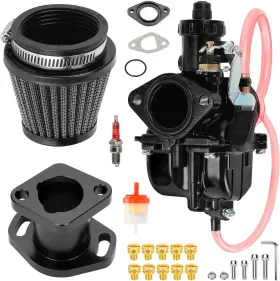 Fv-hyq022-212qh Rzeozu Black Vm22 26mm Carburetor Air Filter Kit For Gx160 Gx200 Gx240 Ct200u Go Kart