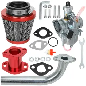 Hyq020-hong-212a Rzeozu Vm22 Carburetor Air Filter Exhaust Pipe Kit For Predator 196cc Gx160 Mini Bike