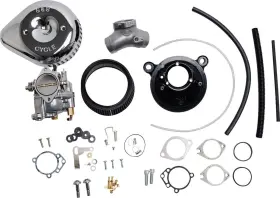 110-0150 S&s Super G Carburetor And Chrome Stealth Air Cleaner Kit