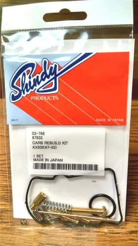 03-766 Shindy Carburetor Carb Repair Rebuild Kit Kawasaki Kx500 Kx 500 97-03 2-stroke