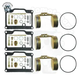Fl-s002-3 Speedautomotoparts 3x Carburetor Carb Repair Rebuild Kit For Suzuki Gt550 Gt 550 Gt-550 1974-77 -us